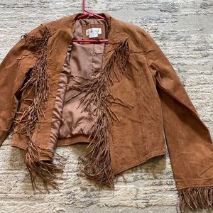 Tan Fringed Jacket